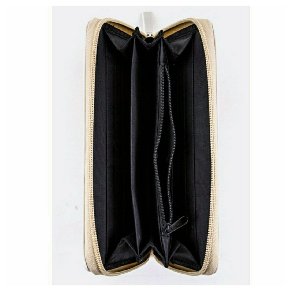 Floral feather zip around wallet - Picture 2 of 3